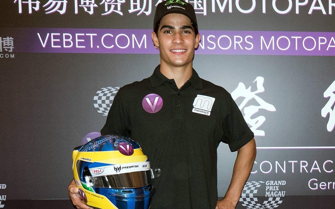 Foto de Sérgio participará do tradicionalíssimo GP de Macau pela F3
