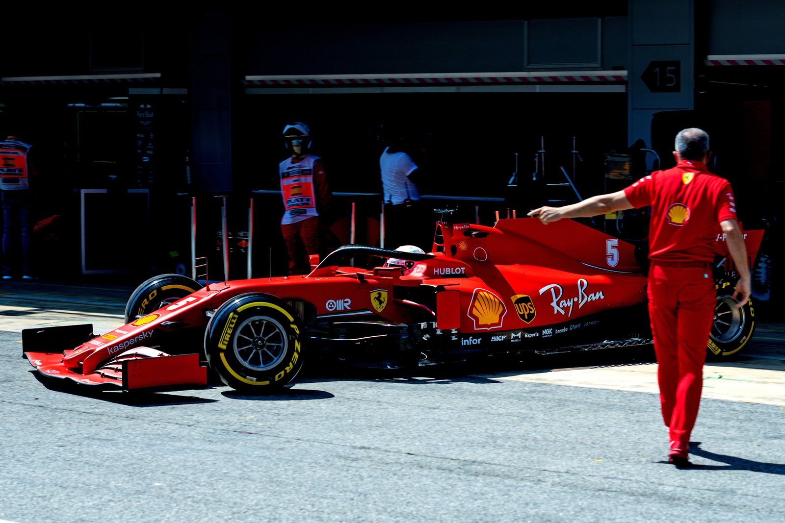 Sebastian Vettel é o piloto do dia do GP da Espanha - Foto: Ferrari 