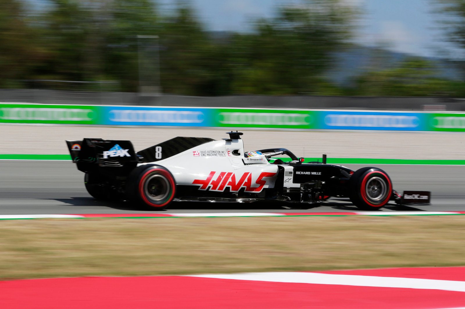 Romain Grosjean no GP da Espanha em Barcelona - Foto: Haas