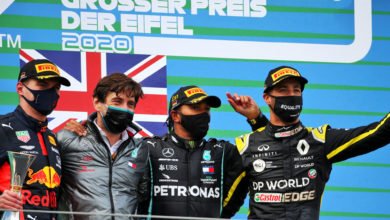 Foto de Volta por Volta – Vitória de Hamilton com Verstappen e Ricciardo completando o pódio