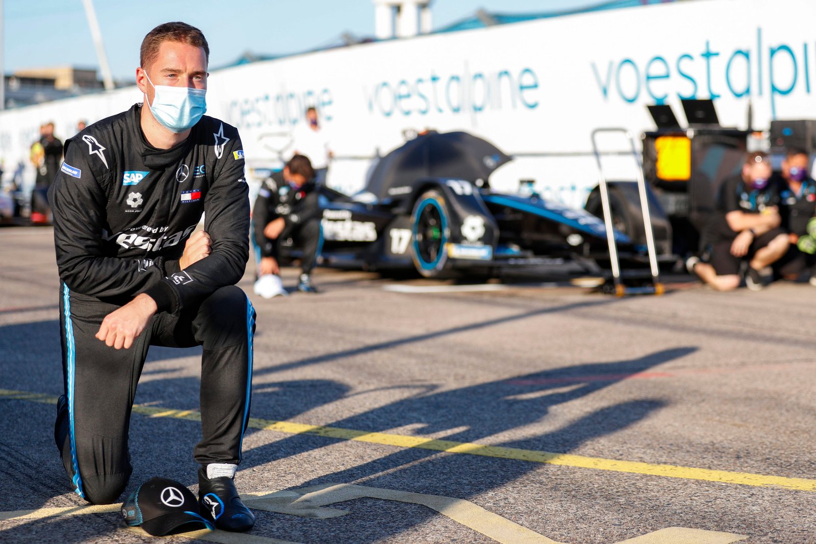 Stoffel Vandoorne durante o festival de Berlim - Foto: Mercedes/Daimler