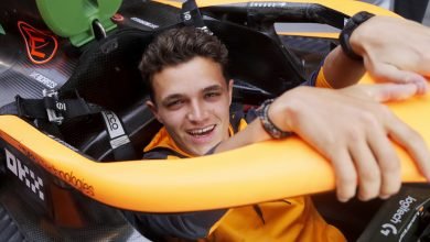 Foto de Norris avança em seu processo de adaptação com o carro da McLaren