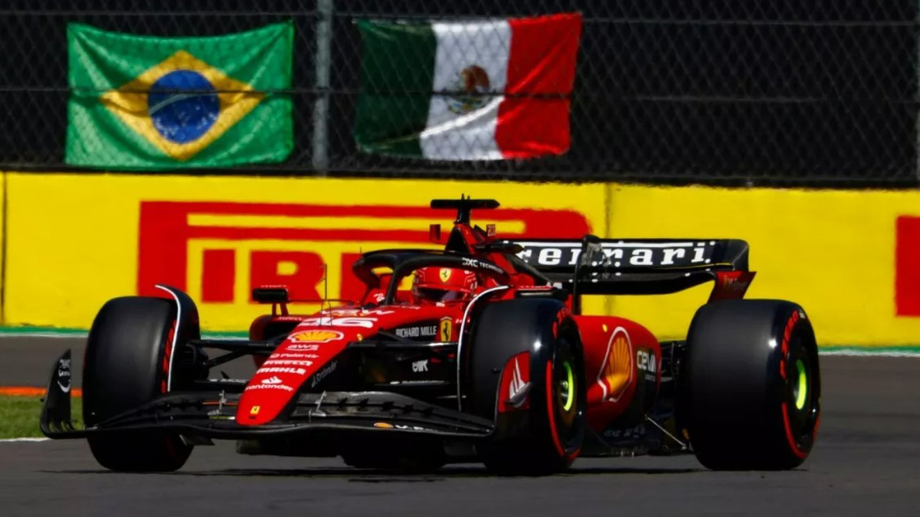 Leclerc surpreende na classificação do GP do México e estabelece a pole. Sainz completa a primeira fila